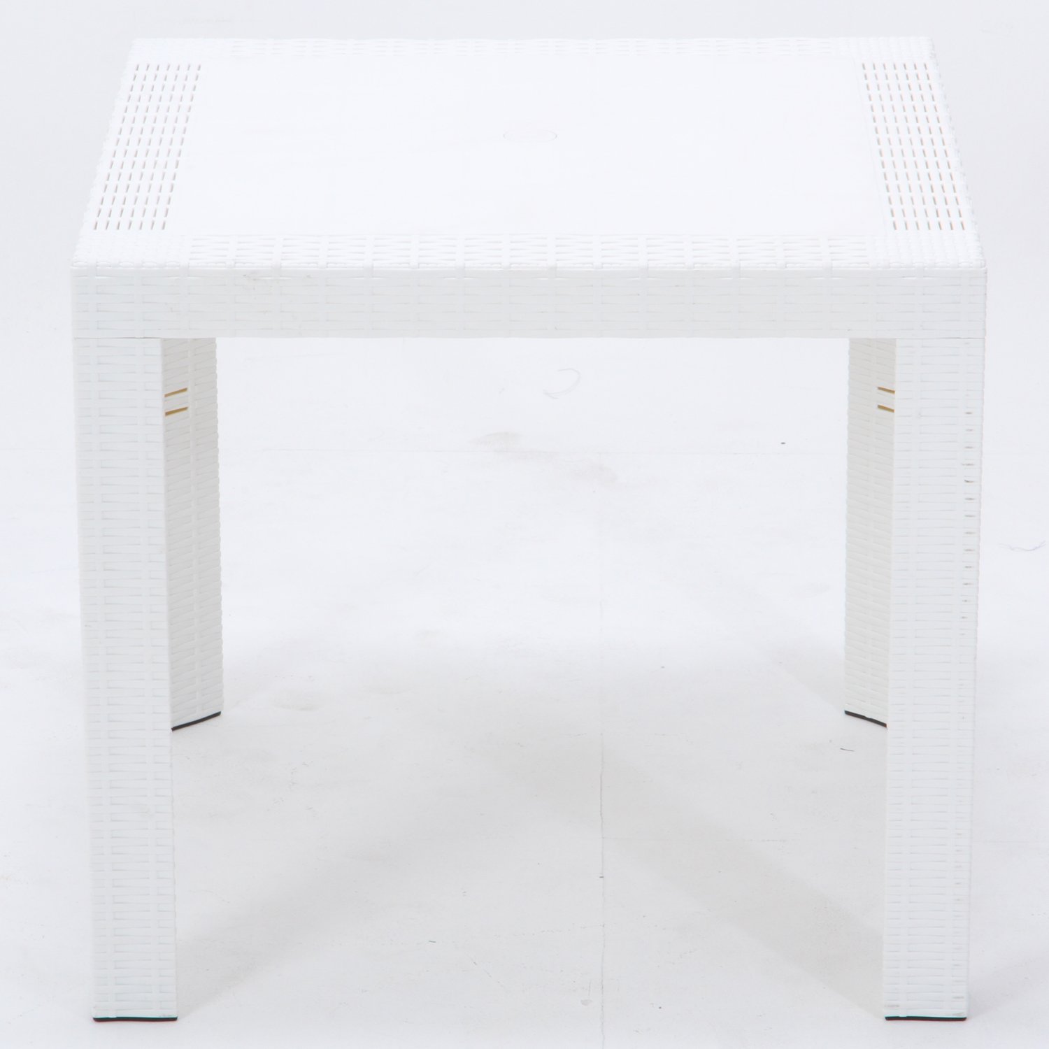 未使用！イタリア製 不二貿易 ガーデン ステラテーブル 80cm×80cm 不二貿易 ガーデンテーブルセット 3点 ラタン風 おしゃれ